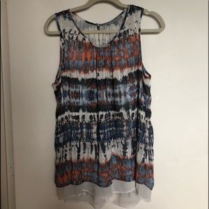 Daniel Rainn lined sleeveless blouse